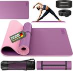Yogamat - Fitness mat - Sportmat - Yoga mat extra dik - Roze, Sport en Fitness, Verzenden, Nieuw