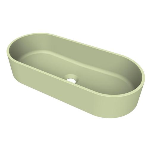 Arcqua Case Opbouw Waskom Ovaal 60x26 Mat Pastel Groen, Doe-het-zelf en Bouw, Sanitair, Overige typen, Nieuw, Ophalen of Verzenden