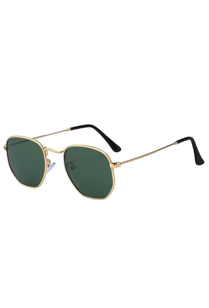 Zonnebril Hexagonal Goud Montuur G15 Zeshoekige Glazen Donke, Handtassen en Accessoires, Zonnebrillen en Brillen | Dames, Groen