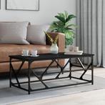 vidaXL Salontafel 100x50x40 cm bewerkt hout zwart, Huis en Inrichting, Tafels | Salontafels, Verzenden, Nieuw