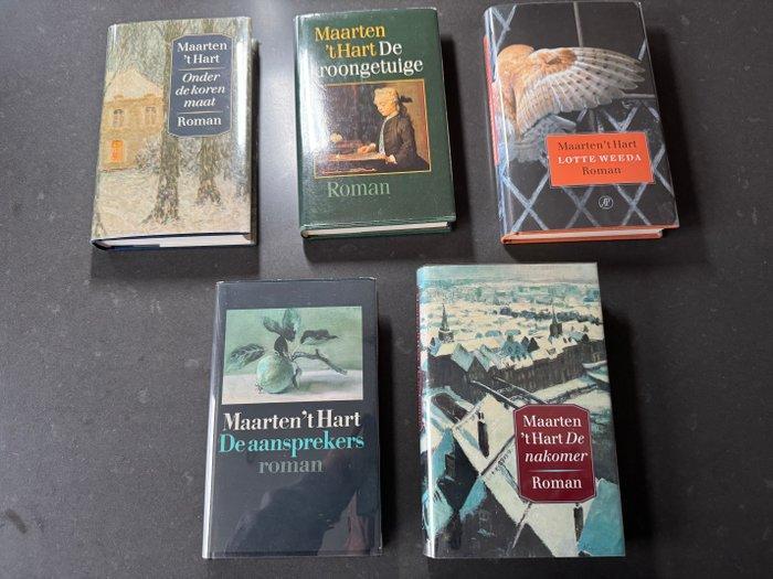 Maarten t Hart - Lot met vijf gebonden eerste drukken -, Antiek en Kunst, Antiek | Boeken en Manuscripten