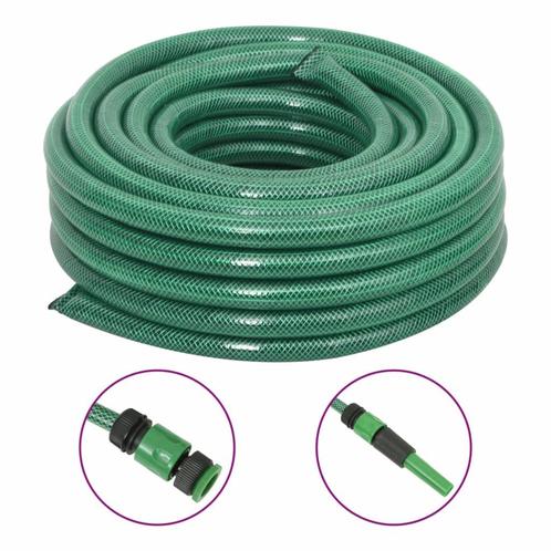 vidaXL Tuinslang met koppelingsset 0,75 30 m PVC groen, Tuin en Terras, Tuinslangen, Nieuw, Verzenden