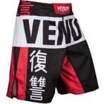 Venum Revenge Fight Shorts Zwart Rood MMA Kleding, Verzenden, Vechtsport