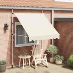 vidaXL Luifel handmatig uittrekbaar 200 cm crème, Tuin en Terras, Verzenden, Nieuw