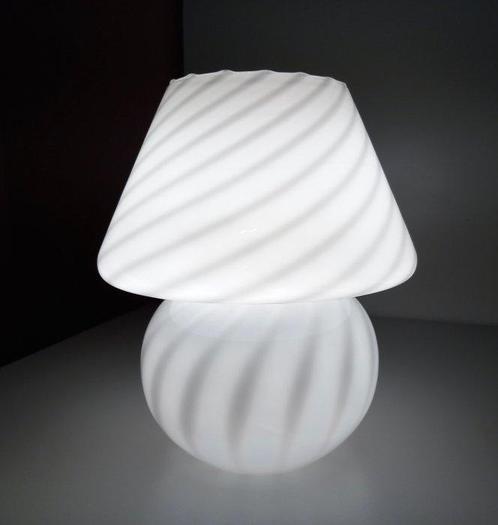 Lampe de table - Champignon années 1970 - Verre artistique, Antiek en Kunst, Kunst | Designobjecten