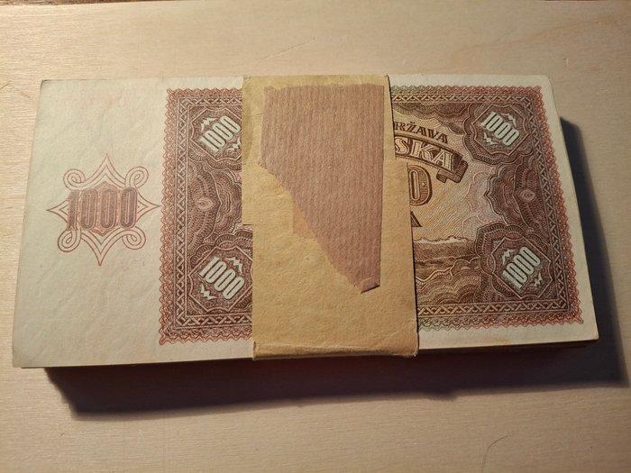 Kroatië. - 100 x 1000 Kuna - 1941 - Pick 4 (Zonder, Postzegels en Munten, Bankbiljetten | Europa | Niet-Eurobiljetten