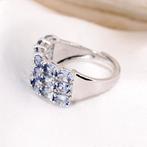 Zonder minimumprijs - Ring Verguld Tanzaniet - 18kt goud, Handtassen en Accessoires, Ringen, Nieuw