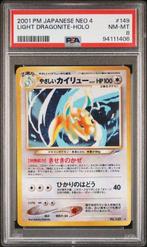 WOTC Pokémon - 1 Graded card - Light Dragonite - PSA 8, Hobby en Vrije tijd, Nieuw