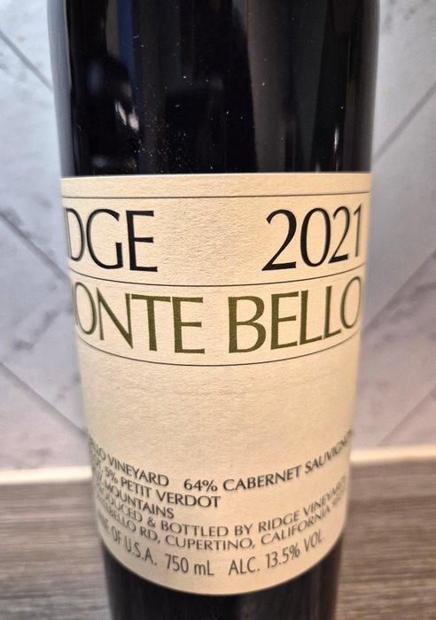 2021 Ridge Monte Bello - Montagnes de Santa Cruz - 1, Verzamelen, Wijnen