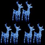 vidaXL Kerstrendieren 6 st 240 LEDs acryl blauw, Nieuw, Verzenden