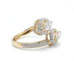 Statement ring - 14 karaat Geel goud - 2.26ct. tw. Diamant