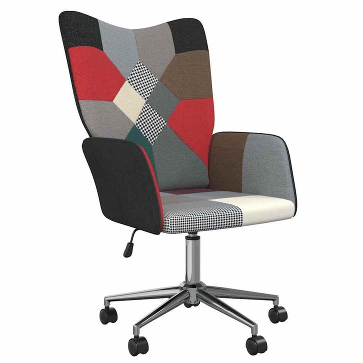 vidaXL Relaxstoel patchwork stof, Huis en Inrichting, Fauteuils, Nieuw, Verzenden