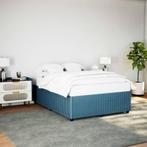 vidaXL Bedframe fluweel blauw 140x200 cm, Huis en Inrichting, Slaapkamer | Bedden, Verzenden, Nieuw