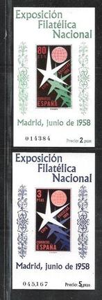Espagne 1958 - Exposition philatélique de Bruxelles, série