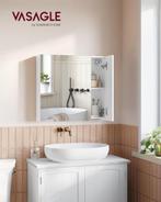 Badkamerkast met spiegel - 60x15x55 cm - spiegelkast, Verzenden, Nieuw