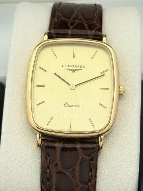 Longines - Sans Prix de Réserve - 18K GP Ultra Slim Vintage, Handtassen en Accessoires, Horloges | Antiek