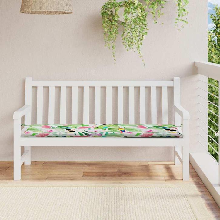 vidaXL Tuinbankkussen 150x50x4 cm oxford stof meerkleurig, Huis en Inrichting, Woonaccessoires | Kussens, Nieuw, Verzenden