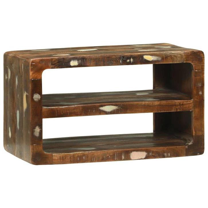 vidaXL TV-kast Multikleur 60 x 32 x 36 cm Massief gerecycled, Huis en Inrichting, Woonaccessoires | Cd- en Dvd-rekken, Nieuw, Verzenden