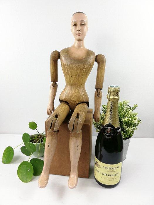Onbekende maker - Figuur - Hout, Antiek en Kunst, Curiosa en Brocante