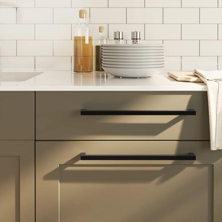 vidaXL Handvatten 20 st 320 mm roestvrij staal zwart, Doe-het-zelf en Bouw, Hang- en Sluitwerk, Nieuw, Verzenden