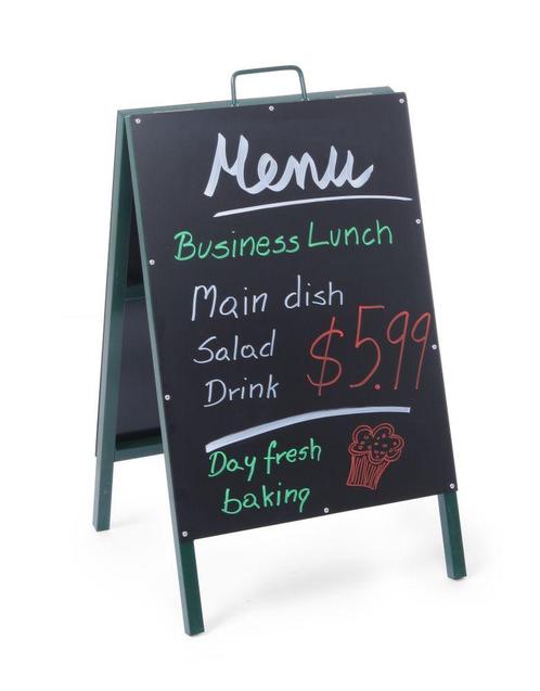Krijtstoepbord, Hendi, 500x550x(h)850mm, Zakelijke goederen, Horeca | Overige, Ophalen of Verzenden