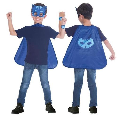 Kind Kostuum PJ Masks Catboy Cape Sett 4/8 jaar, Kinderen en Baby's, Carnavalskleding en Verkleedspullen, Nieuw, Verzenden
