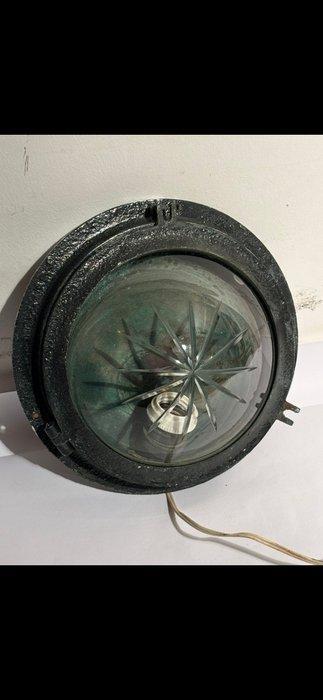 Plafondlamp - Glas - Antieke buitenLamp, Antiek en Kunst, Antiek | Wandborden en Tegels