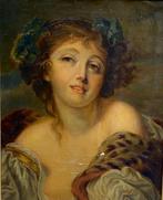 Jean Baptiste Greuze (1725-1825), After - Retrato de Bacante, Antiek en Kunst