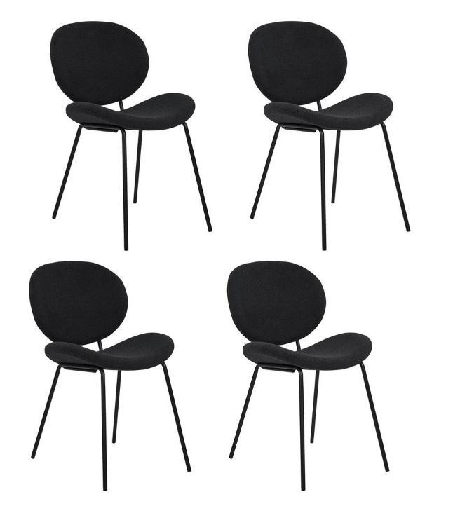 2dekans | Kick Eetkamerstoel - Set van 4 - Max. 150 kg -, Huis en Inrichting, Stoelen, Ophalen of Verzenden