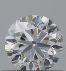 1 pcs Diamant - 0.50 ct - Briljant - E - IF (intern zuiver)