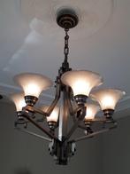 Lamp - Metaal, Glas - Art Deco Hanglamp