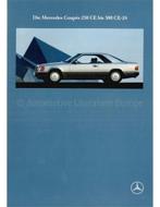1991 MERCEDES BENZ E KLASSE COUPE BROCHURE DUITS