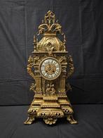 Tafelklok Gothisch Verguld brons - 1850-1900, Antiquités & Art, Antiquités | Horloges
