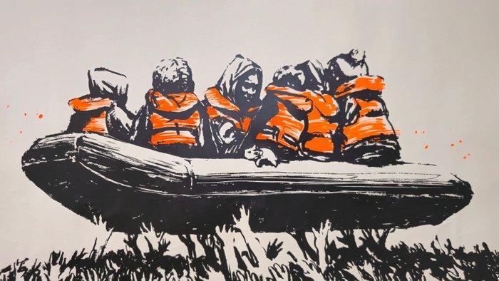 Banksy (1974) (after) - Migrant Boat, Antiek en Kunst, Kunst | Designobjecten