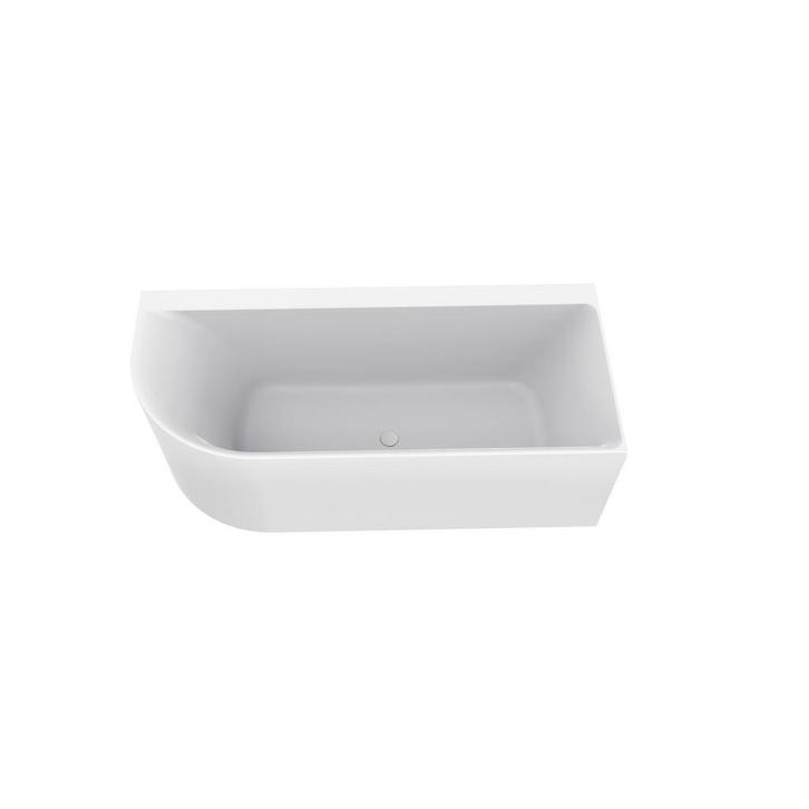 Hoekbad BWS Jordan Rechts 170x75 Cm Wit Waste Wit, Doe-het-zelf en Bouw, Sanitair, Bad, Nieuw, Ophalen of Verzenden