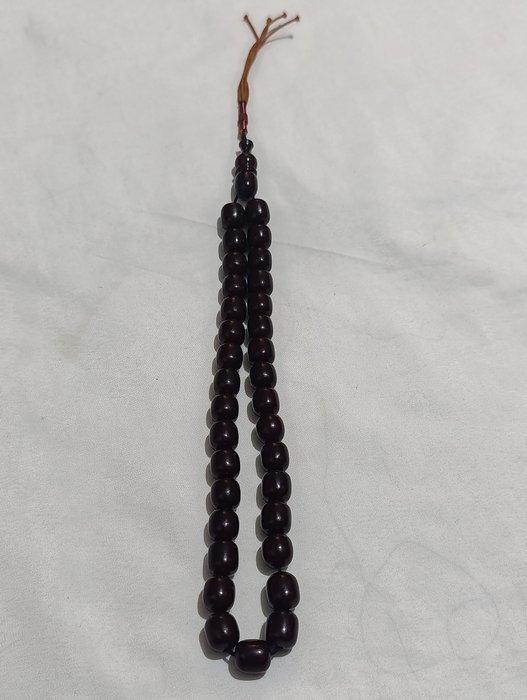 Rozenkrans - Amber - 1970-1980 - Zeldzame gebedskralen, Antiek en Kunst, Curiosa en Brocante