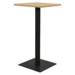 vidaXL Bistrotafel 50x50x107 cm eikenkleurig, Huis en Inrichting, Tafels | Eettafels, Verzenden, Nieuw