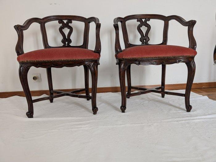 Fauteuil (2) - Hout, Antiek en Kunst, Antiek | Overige Antiek