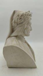 sculptuur, Busto di Dante Alighieri - 31 cm - marmerstof, Antiek en Kunst