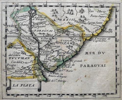 Brazilië, Uruguay, Paraguay - Zuid-Amerika; P. DuVal, Boeken, Atlassen en Landkaarten