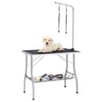 vidaXL Table de toilettage réglable de chiens avec 2, Animaux & Accessoires, Verzenden, Neuf