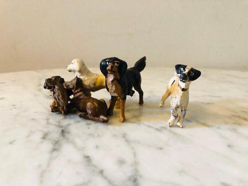 Miniatuur figuur - Groupe de chiens en bronze de, Antiek en Kunst, Antiek | Keramiek en Aardewerk