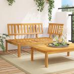 vidaXL Tuinhoekbank pallet massief acaciahout, Tuin en Terras, Verzenden, Nieuw