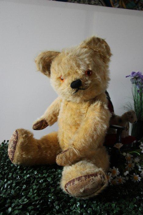 Engelse teddybeer, pluche, 1960-1970 - Teddybeer - Verenigd, Antiquités & Art, Antiquités | Jouets