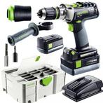 Festool PDC 18/4 Li 4,2 Plus Accu-klopboormachine – 18 V – 4, Bricolage & Construction, Verzenden