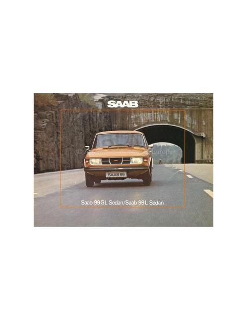 1975 SAAB 99 BROCHURE NEDERLANDS, Livres, Autos | Brochures & Magazines