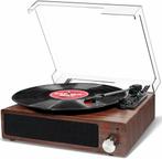 FYDEE Vinyl Platenspeler met Bluetooth en Ingebouwde Luid..., Audio, Tv en Foto, Nieuw, Verzenden
