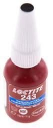 Loctite 243 Blauw 10 ml Schroefdraad borger, Verzenden