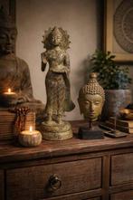 Twee bronzen Boeddha sculpturen - Beeld - Azië (Zonder