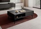 Meubella | salontafel antraciet met lades, Huis en Inrichting, Tafels | Salontafels, Verzenden, Nieuw, 50 tot 100 cm, Minder dan 50 cm